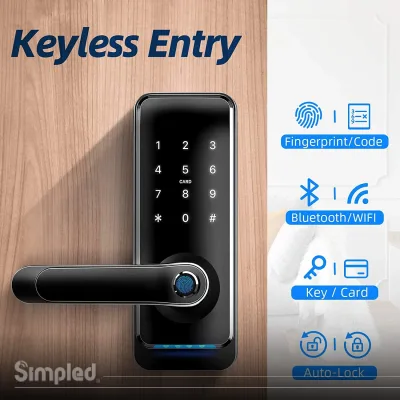 keyless electronic front door lock 