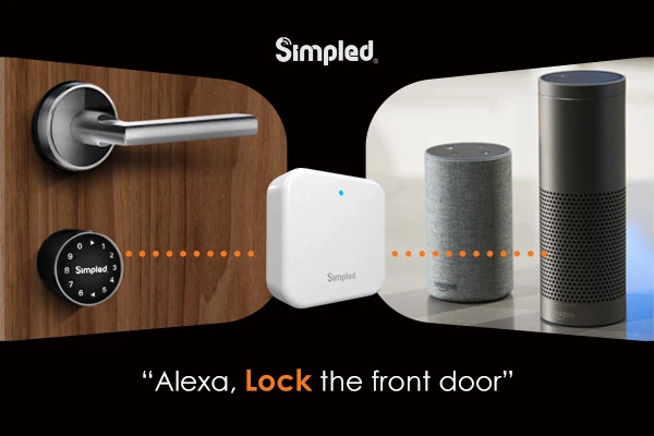 Alexa control smart door lock