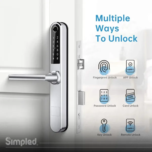 unlocking ways of a Fingerprint Door Handle 