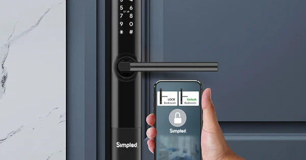 simpled keyless front door lock in Uk