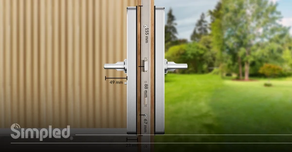 installation of a WiFi electronic smart door lock 